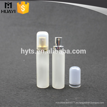 mini botella de vidrio de perfume de pulverizador de engarzado de hebra 10 ml con tapa de plástico